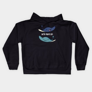 We're Manta Be Funny Animal Pun Kids Hoodie